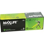 MAXLIFE BATTERY ALKALINE SIZE D PACK 12