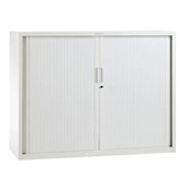 PRECISION SMARTSTORE G4 TAMBOUR 3 LEVEL W1200 X D460 X H1000MM WHITE SATIN
