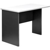 PULSE DESK RETURN OR615 900 X 600MM WHITE AND IRONSTONE