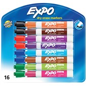 EXPO WHITEBOARD MARKER CHISEL TIP FASHION ASSORTED PACK 16