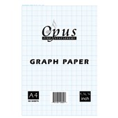 OPUS INCH GRAPH PAPER PADS A4 50 LEAF