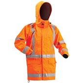 BISON STAMINA RAINWEAR JACKET ORANGE 2XL