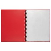 MARBIG DISPLAY BOOK REFILLABLE 40 POCKET A4 RED