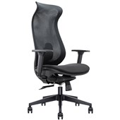 KNIGHT CYGNET CHAIR WITH ARMS BLACK UNASSEMBLED