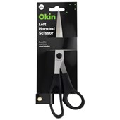 OKIN SCISSORS LEFT HANDED 8 INCH BLACK HANDLE