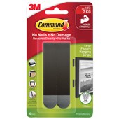 COMMAND PICTURE HANGING STRIPS LARGE BLACK PACK 4