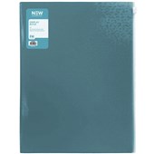 FM DISPLAY BOOK A4 20 POCKET WITH ZIP STORAGE POCKET OCEAN BLUE