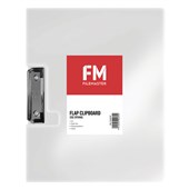 FM LANDSCAPE CLIPBOARD WITH FLAP A4 CLEAR
