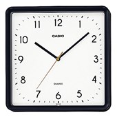 CASIO SQUARE WALL CLOCK 250X250MM BLACK FRAME