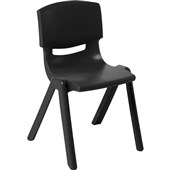 EDEN SQUAD VISITOR CHAIR STACKABLE PLASTIC H450MM BLACK