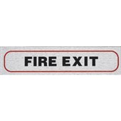 ROSEBUD SELF ADHESIVE SIGN ALUMINIUM W170 X L40MM FIRE EXIT