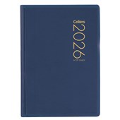 COLLINS DIARY POCKET A73P W74 X L105MM NAVY WEEK TO VIEW PVC COVER EVEN YEAR