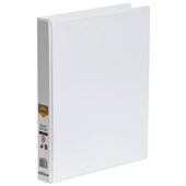 MARBIG CLEARVIEW INSERT RING BINDER 2D 25MM A4 WHITE