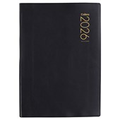 COLLINS DIARY COMMERCIAL A51P BLACK PVC EVEN YEAR