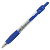 OPD BALLPOINT PEN RETRACTABLE RUBBER GRIP MEDIUM BLUE BOX 10