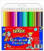 TEXTA COLOURED PENCILS ASSORTED PACK 24