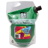 5 STAR TEMPERA POSTER PAINT POUCH WASHABLE 15L GREEN