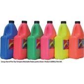 5 STAR TEMPERA POSTER PAINT WASHABLE 2L FLUORESCENT BLUE