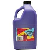 5 STAR TEMPERA POSTER PAINT WASHABLE BOTTLE 2L PURPLE