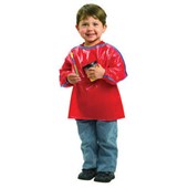 ART SMOCK LONG SLEEVE TODDLER RED