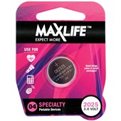 MAXLIFE BATTERY LITHIUM CR2025