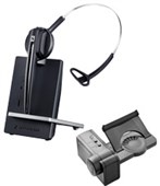 SENNHEISER D10 HEADSET WIRELESS MONAURAL DECT WITH BASE STATION DESKPHONE AND HANDSET LIFTER BLACKSILVER