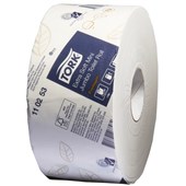 TORK 110253 T2 TOILET TISSUE PREMIUM MINI JUMBO EXTRA SOFT 2 PLY EMBOSSED W100MM X L170M ROLL CTN 12