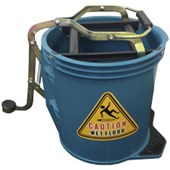 HARVEYS WRINGER BUCKET WHEELED 16L GREEN