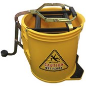 HARVEYS WRINGER BUCKET WHEELED 16L YELLOW