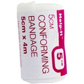 HELPIT BANDAGE CONFORMING 5CM WHITE