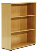 ERGOPLAN BOOKCASE 2 SHELVES W900 X D300 X H1200MM TAWA