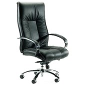 KNIGHT LEGEND EXECUTIVE CHAIR HIGHBACK 1LEVER PU LEATHER BLACK