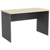 KNIGHT EKO DESK W1200 X D600 X H730MM SILVER FRAME NORDIC MAPLE TOP