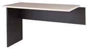 ZEALAND DESK RETURN FOR ZEALAND DESK W1200 X D600 X H725MM CARBON BASE WASHED MAPLE TOP