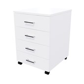 ZEALAND MOBILE 4 DRAWER W465 X D500 X H660MM WHITE