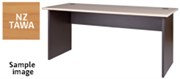 ZEALAND DESK W1700 X D700 X H725MM SILVER BASE NZ TAWA TOP