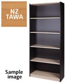 ZEALAND BOOKCASE 4 SHELVES W800 X D300 X H1800MM NZ TAWA