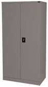 PROCEED STATIONERY CUPBOARD 3 SHELVES W900 X D500 X H1800MM GREY