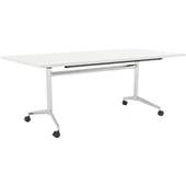 KNIGHT TEAM FLIP TABLE W1600 X D800 X H720MM CHROME AND WHITE TOP