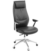 EDEN DOMAIN EXECUTIVE CHAIR HIGHBACK SYNCHRO LEATHER BLACK