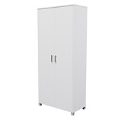 ZEALAND CUPBOARD W800 X D400 X H1800MM WITH 50MM FEET WHITE