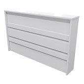 ZEALAND RECEPTION COUNTER LINEA TO FIT W1500 DESK W1560 X D300 X H1125MM WHITE