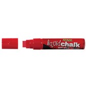 TEXTA JUMBO LIQUID CHALK MARKER WET WIPE CHISEL 15MM RED