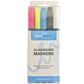 GLASSBOARD MARKERS ASSORTED COLOURS PACK 10