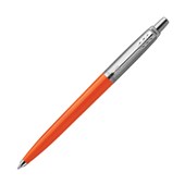 PARKER JOTTER ORIGINALS BALLPOINT PEN MEDIUM BLUE INK MEDIUM STAINLESS STEEL  ORANGE TRIM