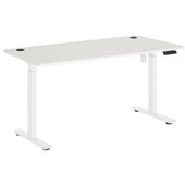 PULSE HEIGHT ADJUSTABLE DESK ELECTRIC SINGLE MOTOR 2 STAGE W1800 X D800 X H7251195MM WHITE FRAME WHITE TOP