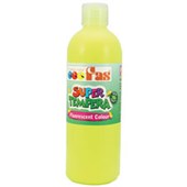 FAS SUPER TEMPERA PAINT 500ML FLURO YELLOW