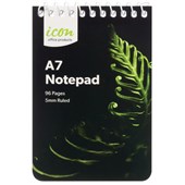 ICON SPIRAL NOTEPAD A7 SOFT COVER 96 PAGE