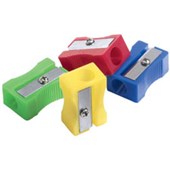 ICON PENCIL SHARPENER PLASTIC 1 HOLE