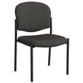 OPD ZED VISITOR CHAIR STACKABLE 4 LEG SPLICE CHARCOAL